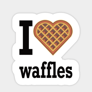 i love waffles Sticker